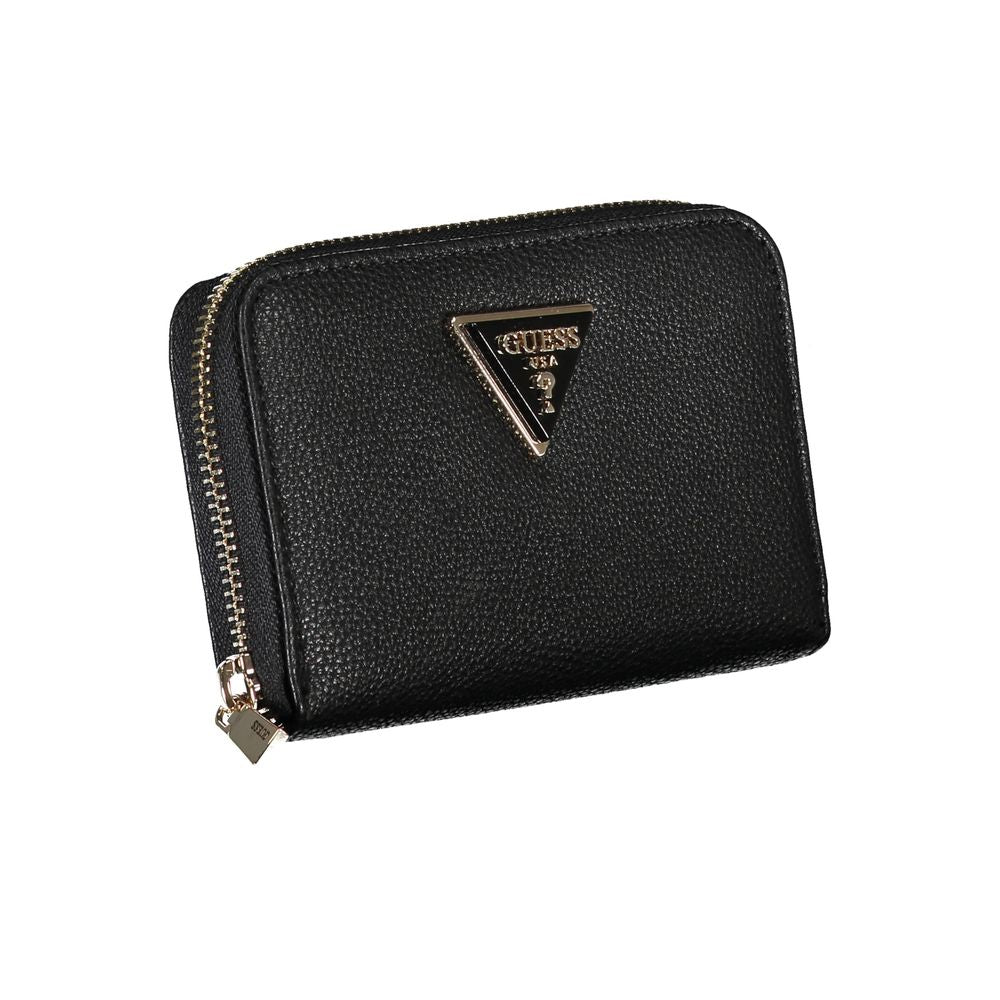 Guess Jeans Elegant Five-Compartment Black Wallet