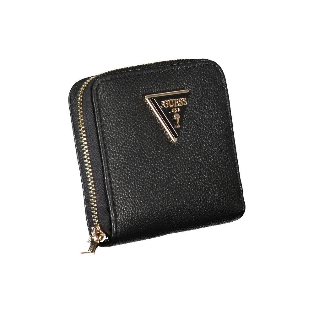 Guess Jeans Sleek Black Wallet with Timeless Style