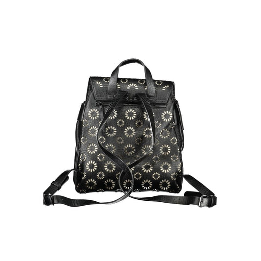 Desigual Sleek Urban Chic Black Backpack