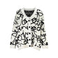 Desigual Chic Contrasting V-Neck Cardigan