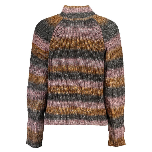 Desigual Chic Turtleneck Sweater with Contrast Details