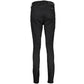 Calvin Klein Elegant Embroidered Black Stretch Jeans