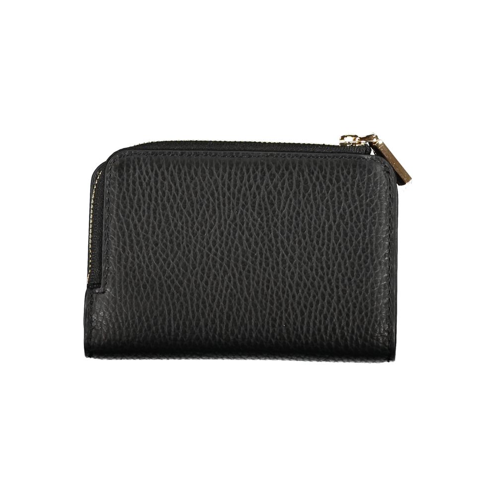 Coccinelle Elegant Black Leather Double Compartment Wallet