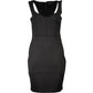 Guess Jeans Chic Black Contrast Detail Dress with Wide Neckline