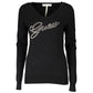 Guess Jeans Elegant V-Neck Rhinestone Sweater