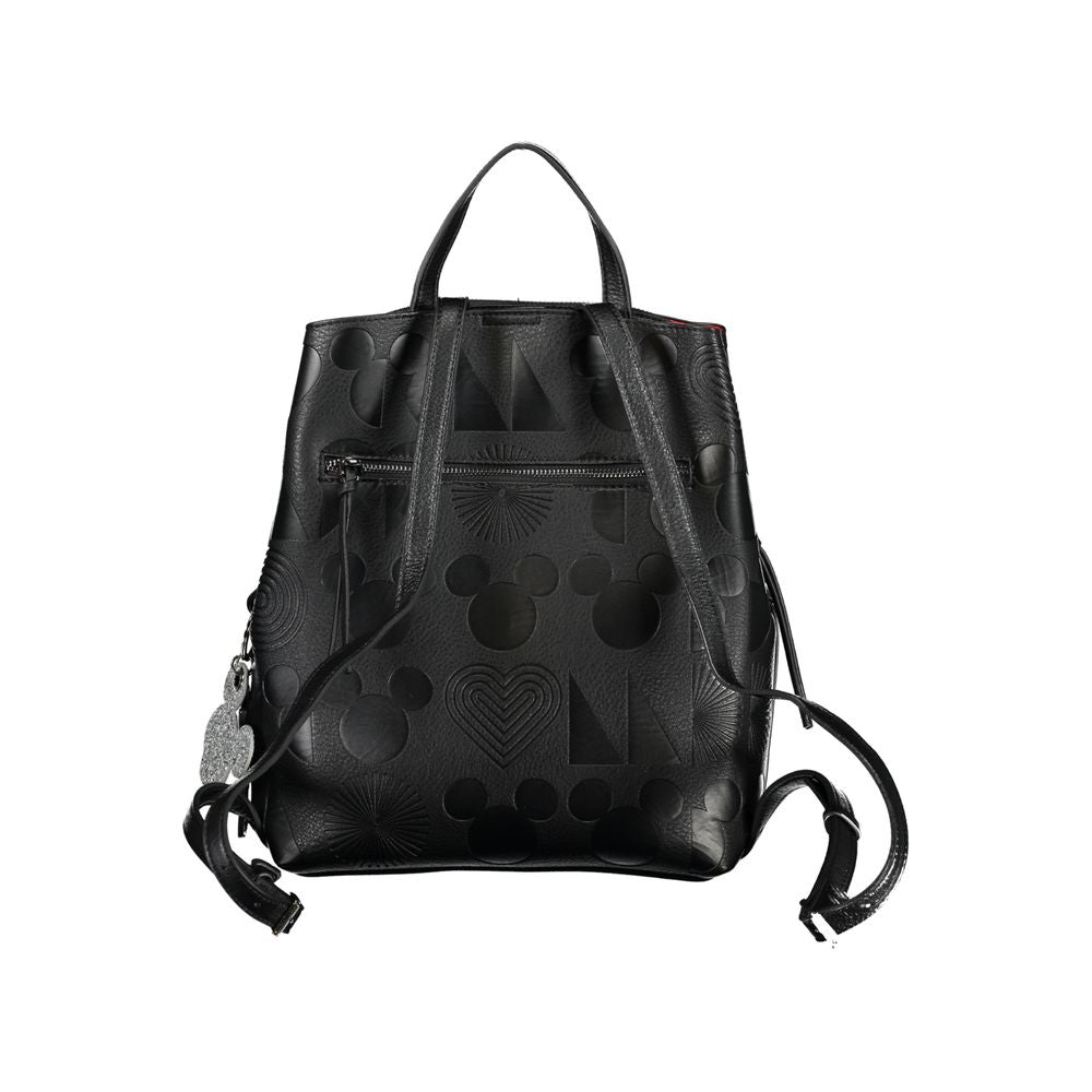 Desigual Chic Contrast Detail Black Backpack