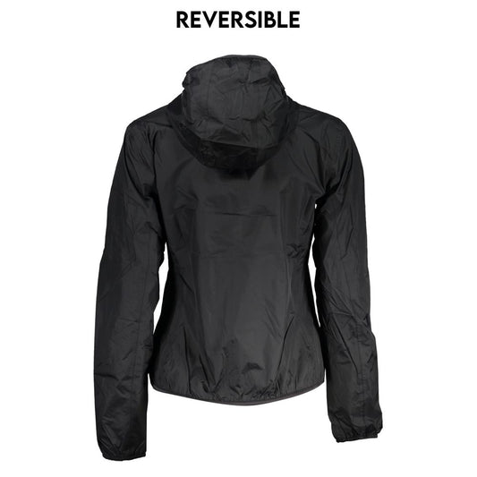 K-WAY Chic Reversible Hooded Jacket with Contrasts