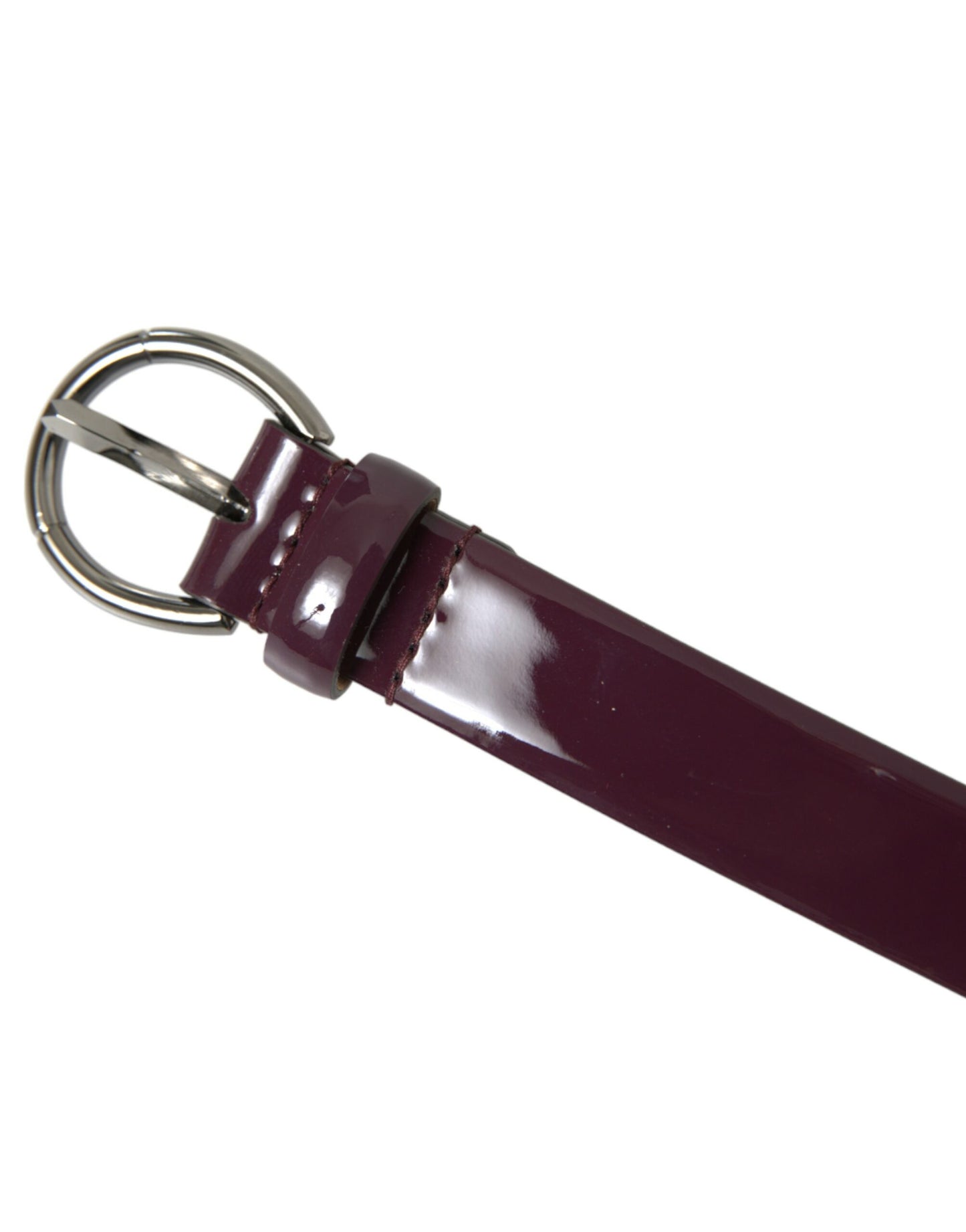 Dolce & Gabbana Elegant Maroon Leather Waist Belt