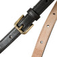 Dolce & Gabbana Elegant Dark Brown Leather Waist Belt