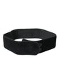 Dolce & Gabbana Elegant Suede Waist Belt in Timeless Black