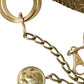 Dolce & Gabbana Elegant Gold Tone Coin Waist Belt