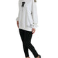 Dolce & Gabbana Chic Black and White Crew Neck Sweater