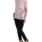 Dolce & Gabbana Chic Pink Floral Cotton Tee