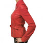 PINKO Pink Leather Di Lambskin Jackets & Coat