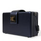 Dolce & Gabbana Elegant Dark Blue Lambskin Leather Box Bag