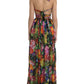 Dolce & Gabbana Chic Floral Maxi Slip Dress in Multicolor Silk