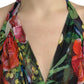 Dolce & Gabbana Chic Floral Maxi Slip Dress in Multicolor Silk