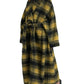 Dolce & Gabbana Chic Checkered Long Trench Coat in Sunny Yellow