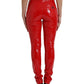 Dolce & Gabbana Chic Red High Waist Skinny Pants