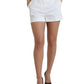 Dolce & Gabbana White High Waist Cotton Hot Pants