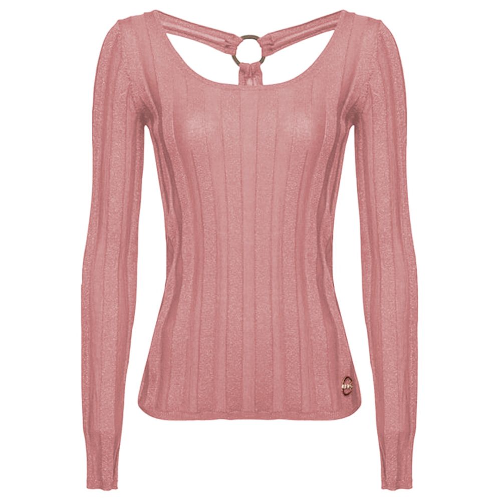 PINKO Pink Viscose Sweater