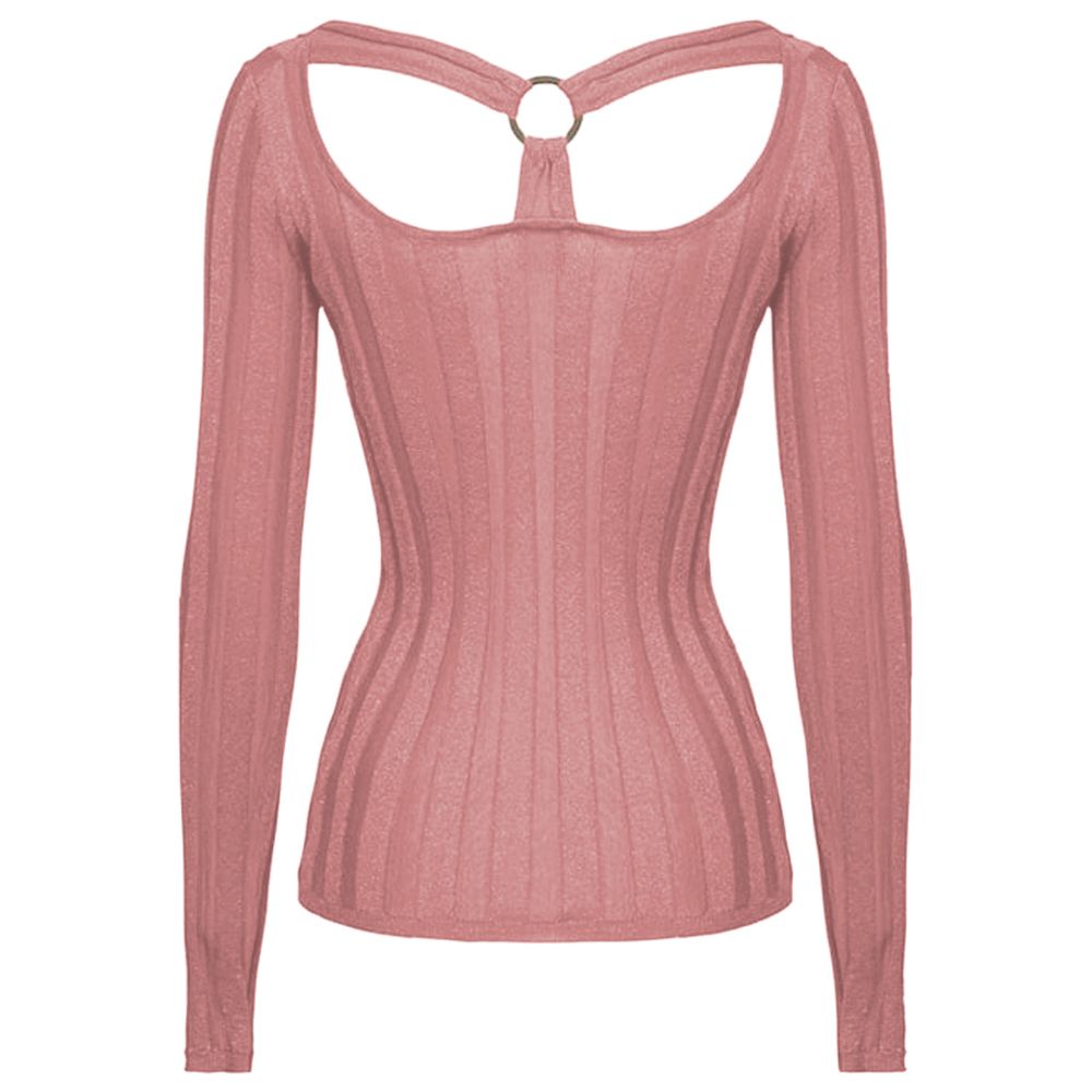 PINKO Pink Viscose Sweater