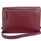 Burberry Macken Small Crimson House Check Leather Crossbody Bag