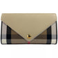 Burberry Hannah Small House Check Coca Leather Crossbody Bag