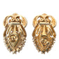 Dolce & Gabbana Sterling Silver Gold Plated Red Crystals Jewelry Earrings