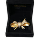 Dolce & Gabbana Gold Tone Brass Bow Crystal Women Hair Clip