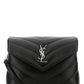 Saint Laurent Black Leather Toy Loulou Crossbody Bag