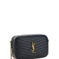 Saint Laurent Black Calf Leather Lou Small Shoulder Bag