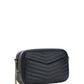 Saint Laurent Black Calf Leather Lou Small Shoulder Bag