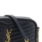 Saint Laurent Black Calf Leather Lou Small Shoulder Bag