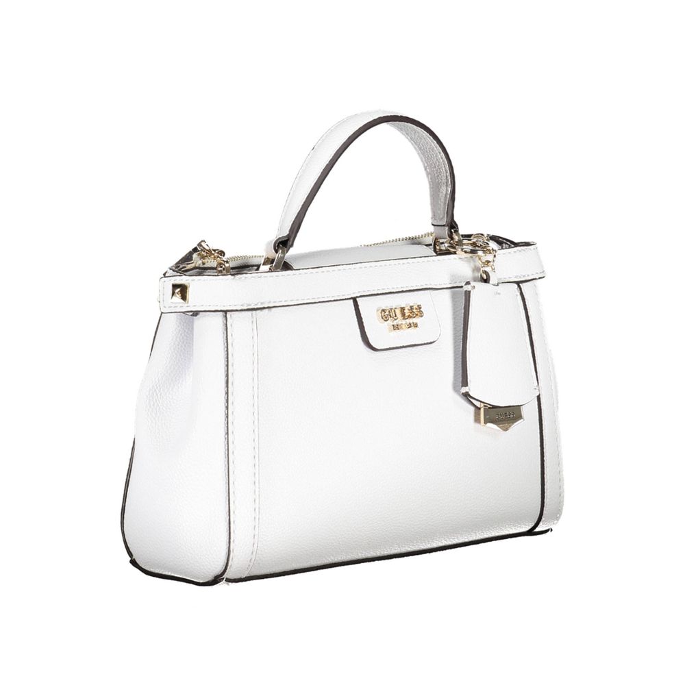 Guess Jeans White Polyethylene Handbag