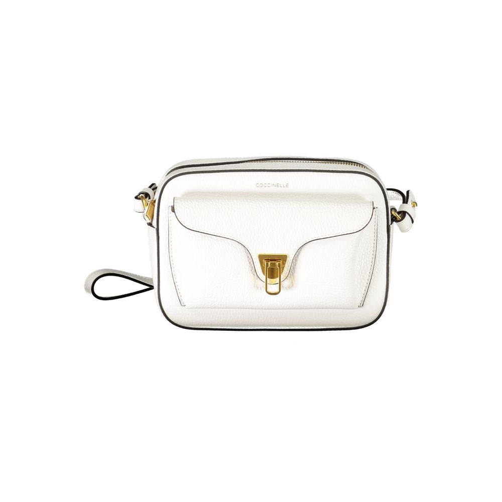 Coccinelle White Leather Handbag