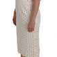 Dolce & Gabbana Sunflower Ricamo Sheath Dress