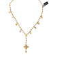 Dolce & Gabbana Gold Tone Chain Brass Beaded Statement Sicily Necklace