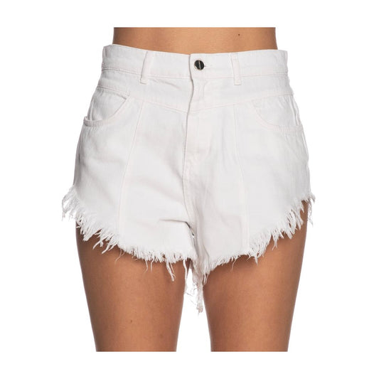 Hinnominate White Cotton Short