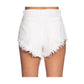 Hinnominate White Cotton Short