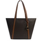 Michael Kors Large Pratt Brown Shoulder Zip Tote Bag