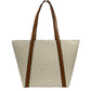 Michael Kors Large Pratt Vanilla Shoulder Zip Tote Bag