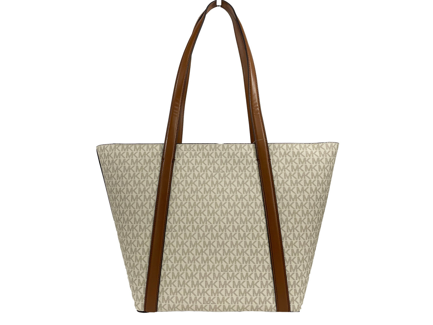 Michael Kors Large Pratt Vanilla Shoulder Zip Tote Bag