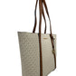 Michael Kors Large Pratt Vanilla Shoulder Zip Tote Bag