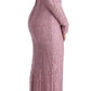 Dolce & Gabbana Elegant Pink Long Sleeve Sheath Dress