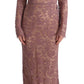 Dolce & Gabbana Elegant Pink Sheath Dress with Silk Lining