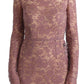 Dolce & Gabbana Elegant Pink Sheath Dress with Silk Lining