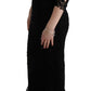 Dolce & Gabbana Elegant Black Sheath Dress with Silk Lining