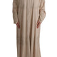 Dolce & Gabbana Elegant Beige Cape Kaftan Dress