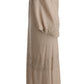 Dolce & Gabbana Elegant Beige Cape Kaftan Dress